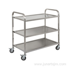 Three Layers Square Tube Stainless Steel Dining Cart